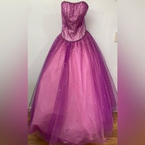 Pink and purple Mori Lee Prom dress USA size 1/2